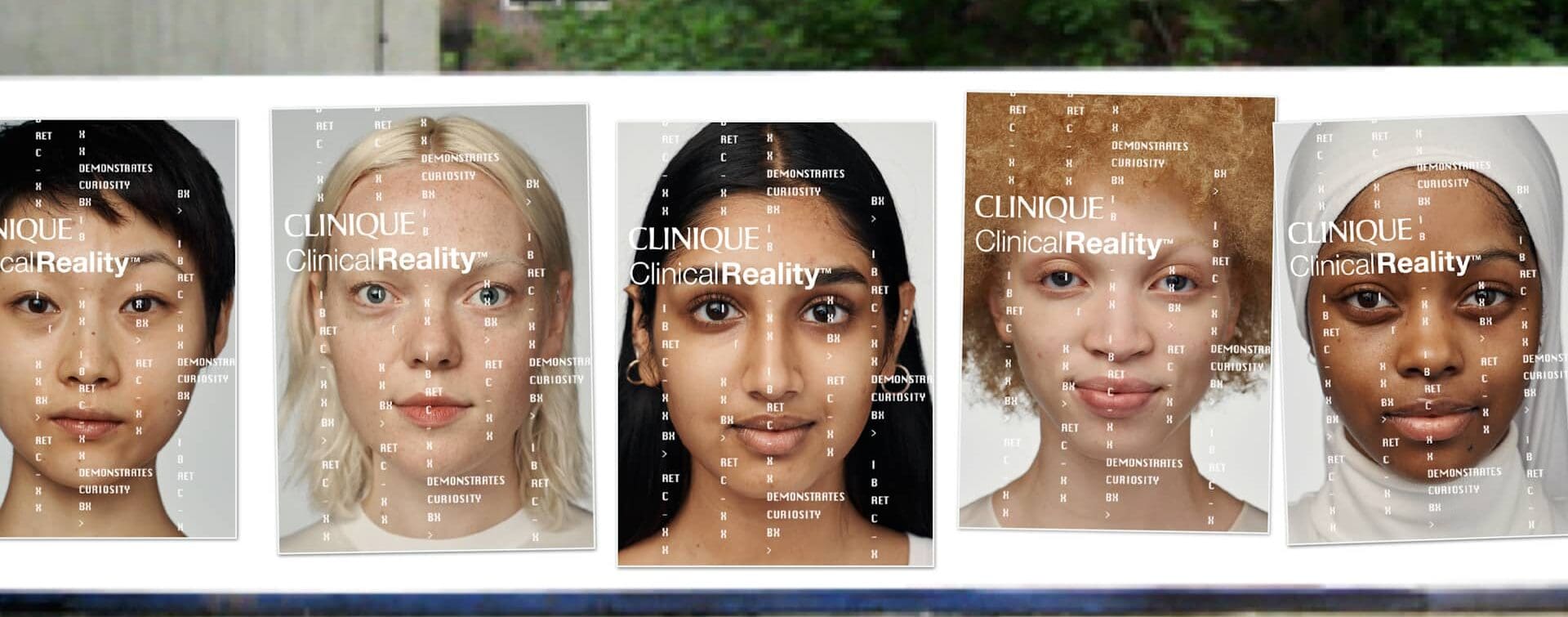 Clinique Clinical Reality Faces OOH Clinique Clinical Reality Faces OOH