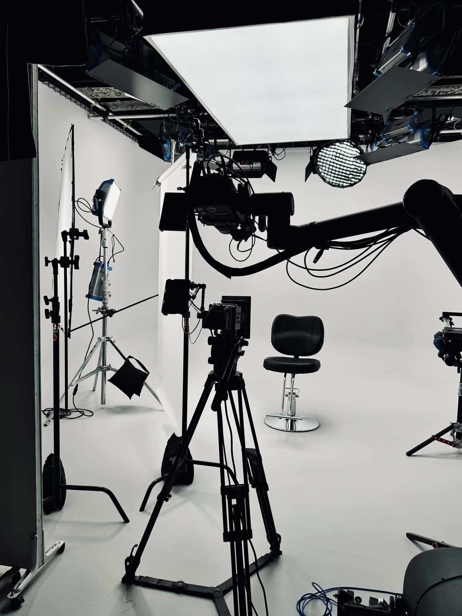RIOT, NYC Creative Agency: Overhead softbox at RIOT’s Grove Street Studio, providing high-output and adaptable lighting. Overhead softbox at RIOT’s Grove Street Studio, providing high-output and adaptable lighting.