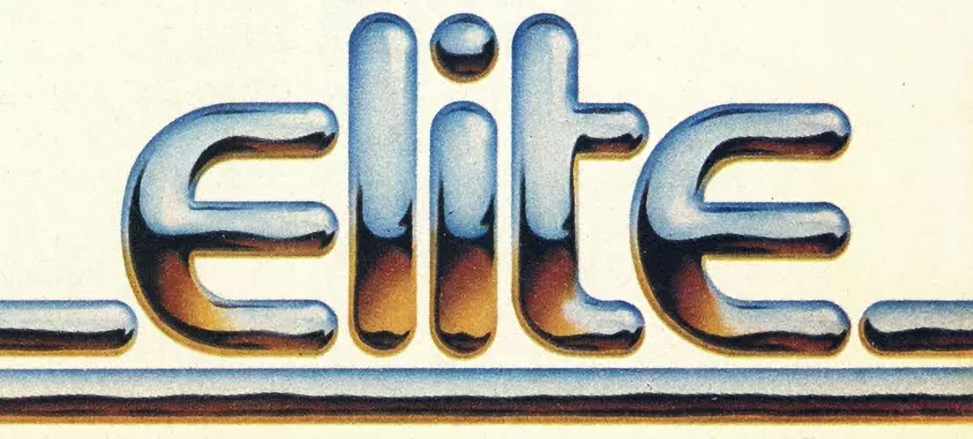 Elite logo with metallic chrome finish design.