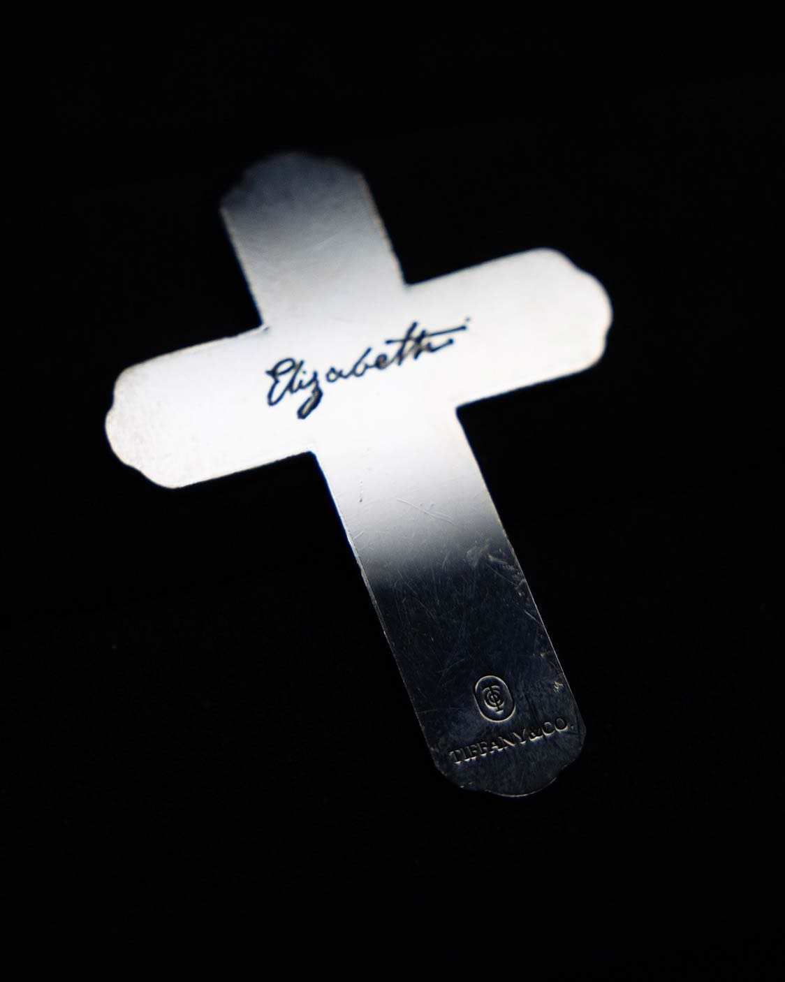 Elizabeth's cross, a Tiffany creation for Guillermo del Toro's Frankenstein, photographed by Jonathan Hokklo for RIOT for Tiffany & Co. x Frankenstein