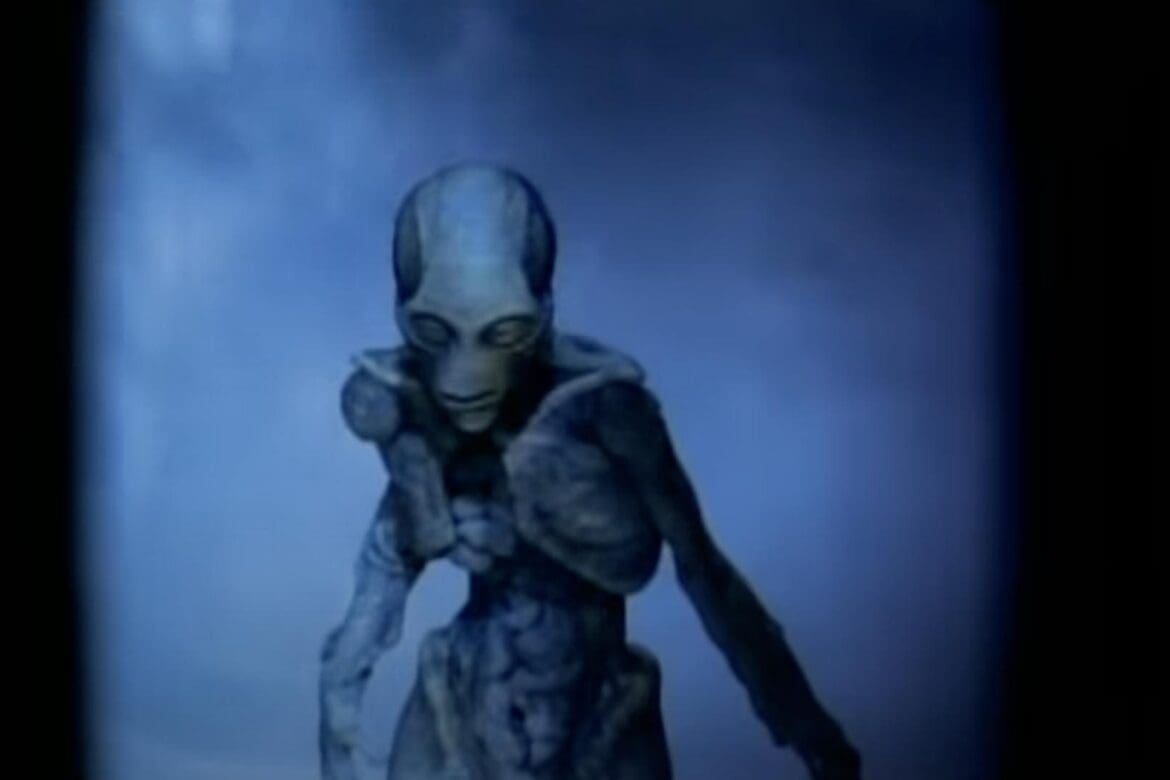Distorted figure from Tool's Ænema music video directed by Adam Jones