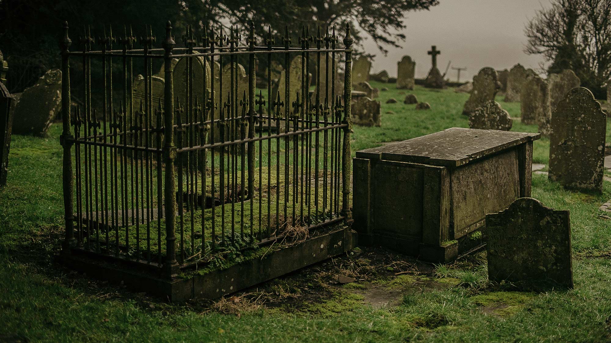 Welsh graveyard scene by MUG5