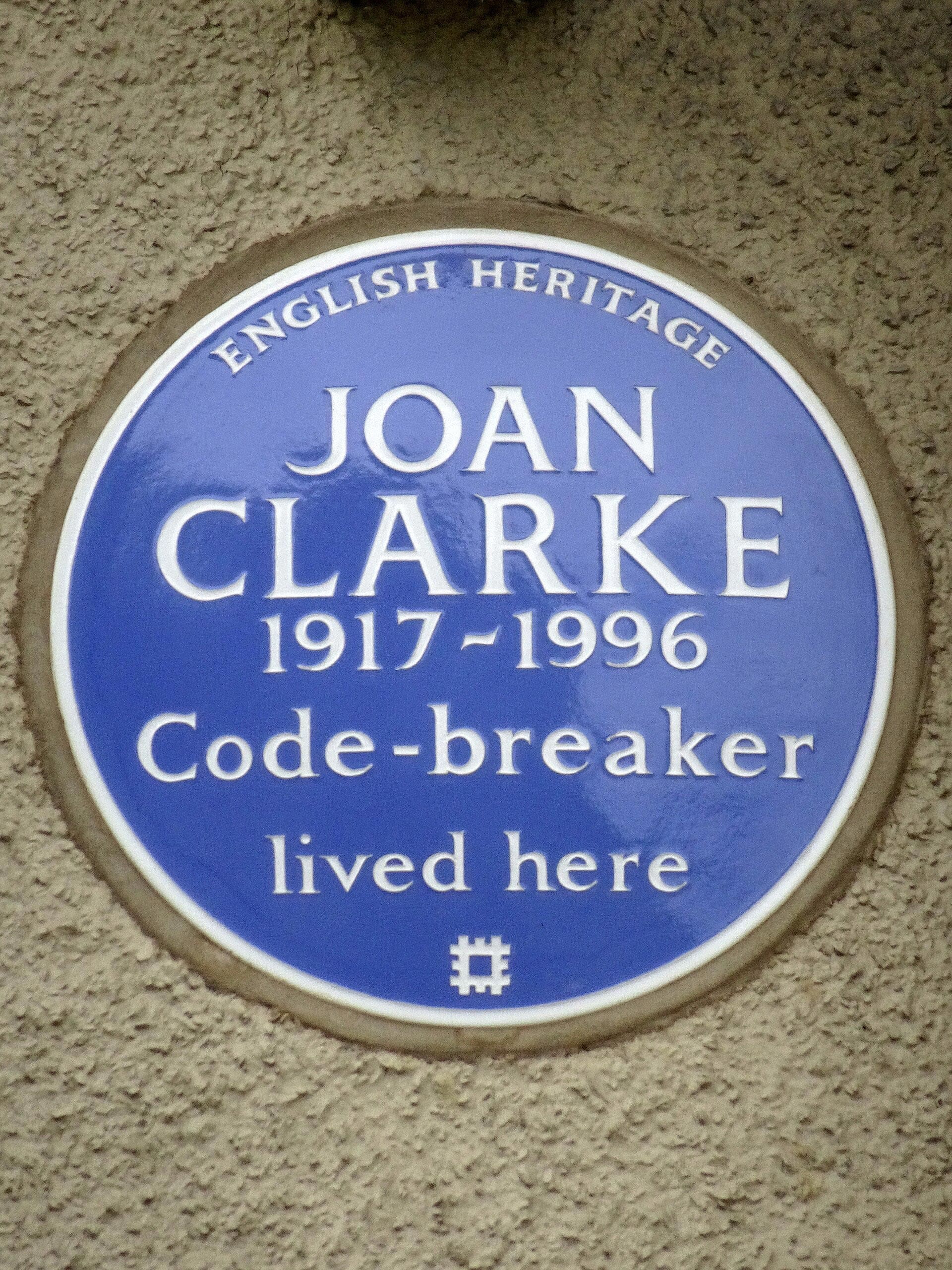 RIOT, NYC Creative Agency: The Legacy of Alan Turing: English Heritage plaque commemorating Joan Clarke, code-breaker. The Legacy of Alan Turing: English Heritage plaque commemorating Joan Clarke, code-breaker.